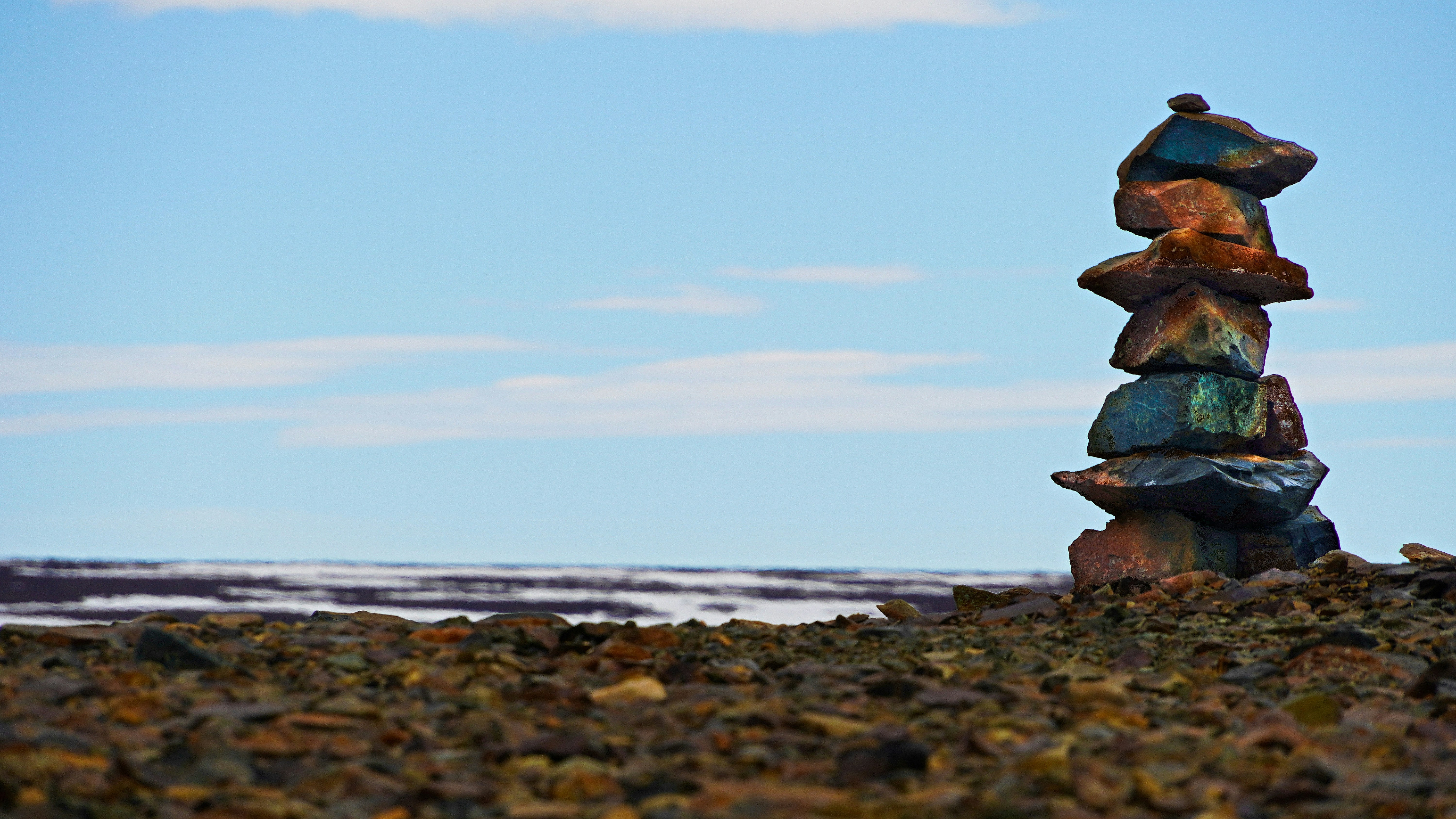 A landscape view of Arctic Canada.