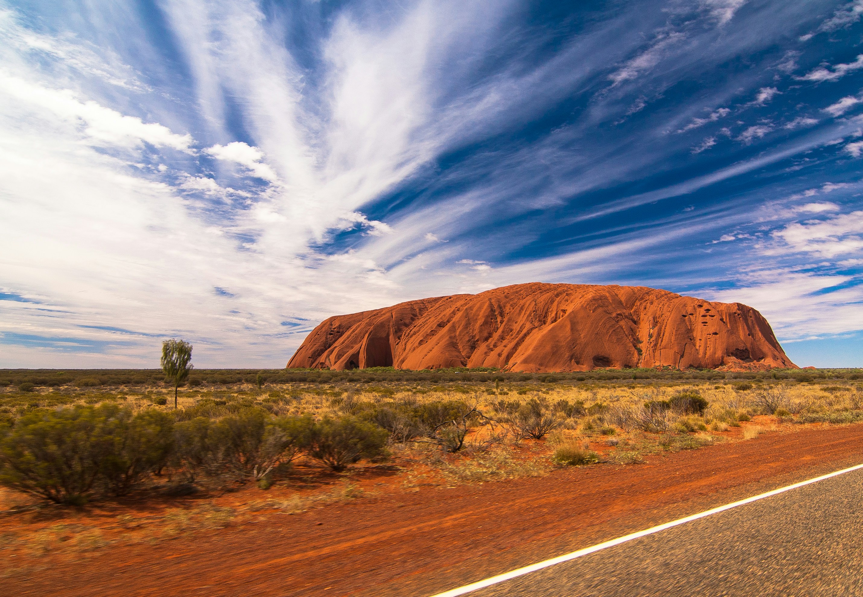 A landscape view of Australian Outback.