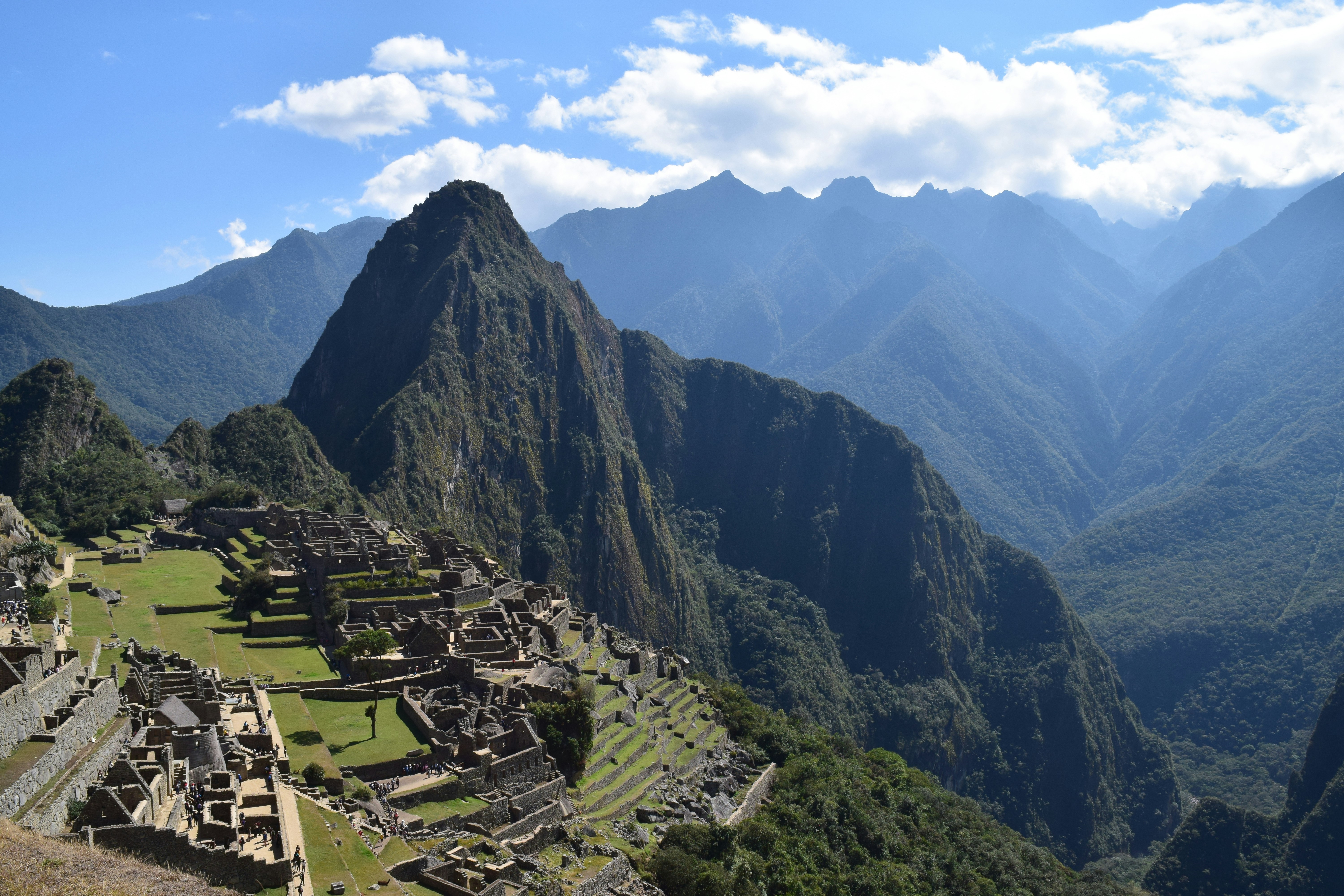 A landscape view of Central Andes high mountains.