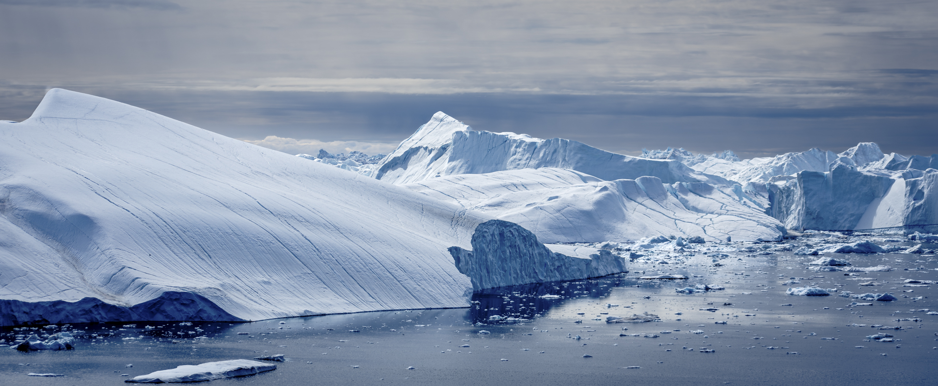 A landscape view of Greenland.