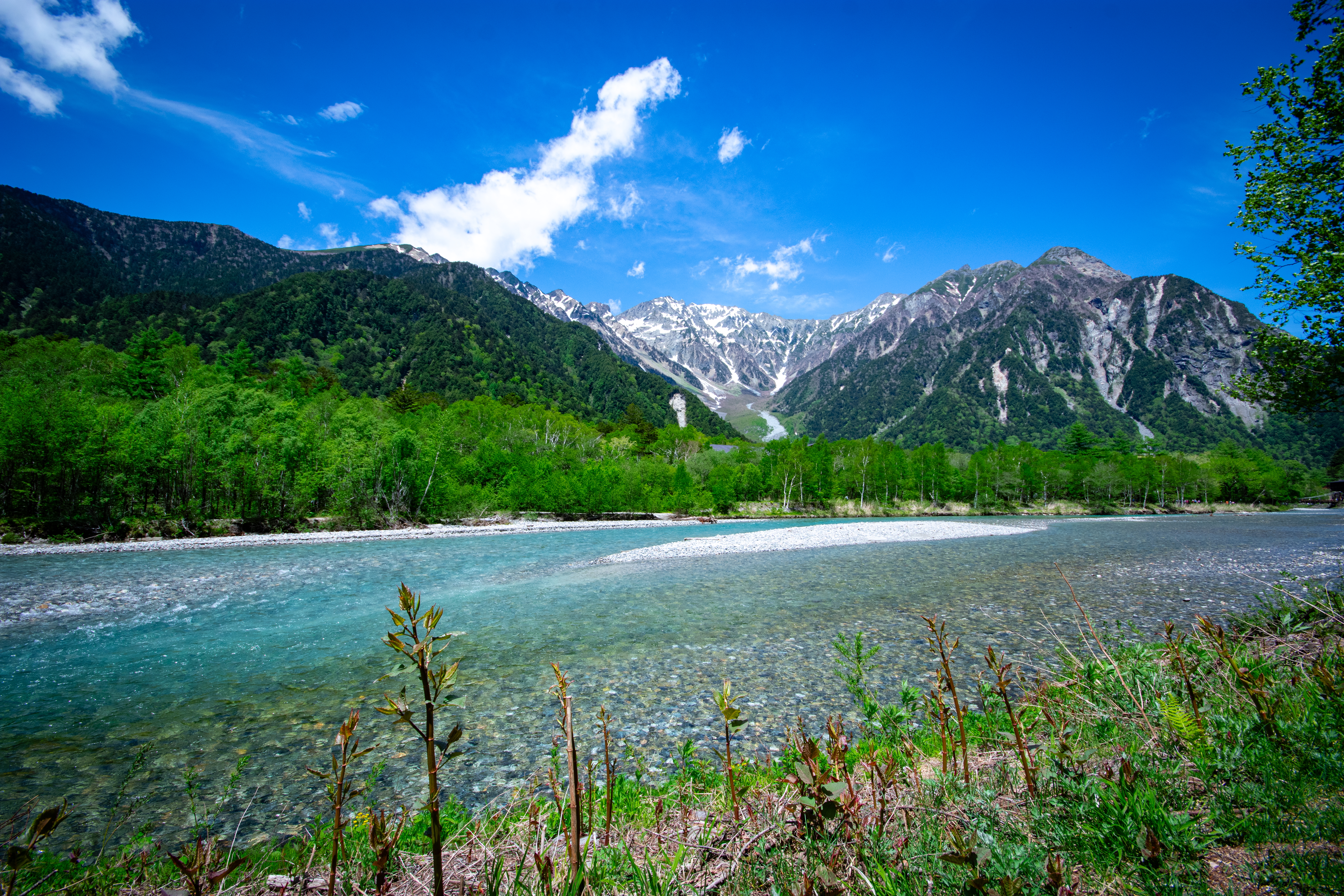 A landscape view of Japan mountain trip.